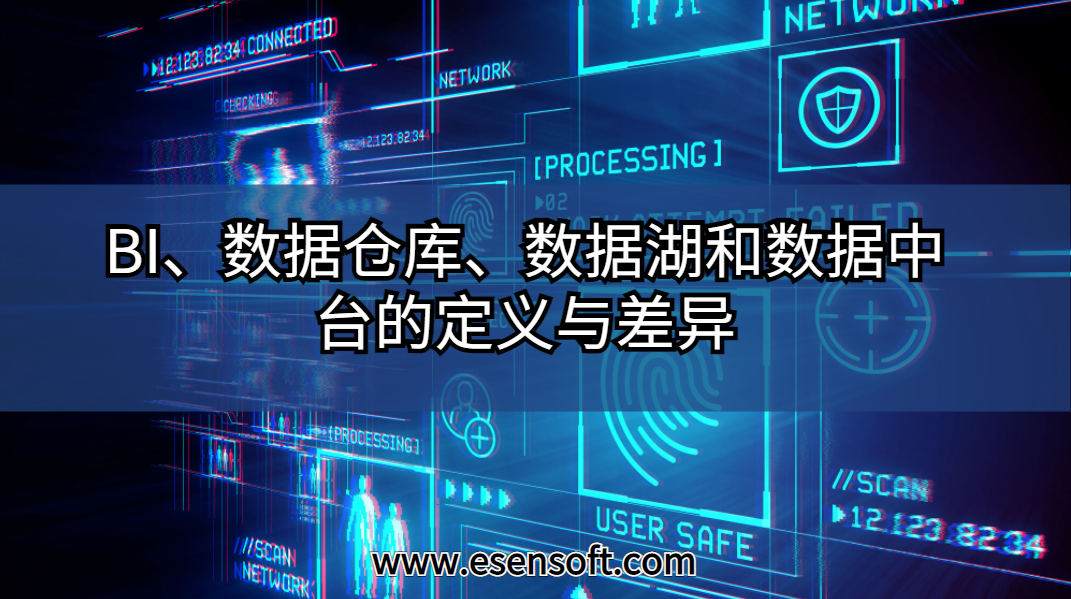 BI、数据仓库、数据湖和数据中台的定义与差异